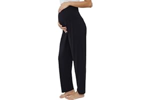 JOYARIA Damen Umstandhose Lang Freizeithose für Schwangere Warm Schwangerschafts-Schlafanzug/Pyjamahose/Jogginghose/Yogahose S-XXL