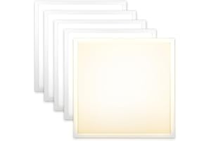 ‎XTEND ECOLIGHT Xtend 5x LED Panel 62x62cm 3000K 40W | flickerfrei warmweiß ultraslim LED Rasterleuchte LED Einlegeleuchte | LED Deckenleuchte Rasterdecke inkl. Treiber PLe2.2