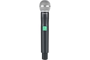 Phenyx Pro Microfono wireless professionale, microfono dinamico UHF da 561,6 MHz, microfono senza fili in metallo, trasmettitore microfono portatile per serie PTU-5000/PTU-4000, copertura da 79,2 m