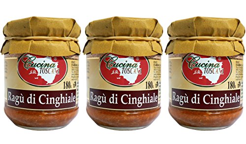 Ragù di Cinghiale 3 vasi da 180g Qualità Artigianale Cucina Toscana