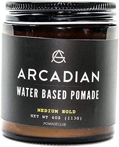 Arcadian Grooming Water Based Pomade Medium 4oz