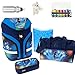 Produktbild 7 Teile HERLITZ MOTION Schulranzenset ErgoActive® Tragesystem Schulrucksack Ranzen efk (Soccer 60)