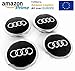 Produktbild UG 4 Caps Radkappen 69mm fur Audi Schwarz kompatibel für A1 A3 A4 A5 A6 Q5 TT RS4 Q5 Q7 S4