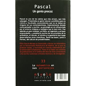 Pascal. Un genio precoz (La matemática en sus personajes)
