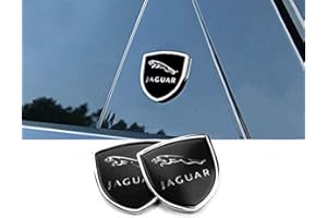 XCBW 2pc Mini Logo Distintivo dell'emblema per la Finestra del Corpo di Modo Stickers Decor per J-aguar XFL XJL F-Type Pace XEL