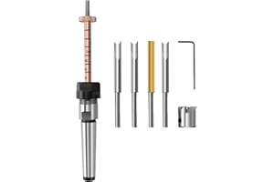 Agwuoetr Kit de Fabrication de Stylos Tige de Stylo et Porte-Stylo Ensemble de Coupe Mandrin de Tournage en Bois pour la Fabrication D'Accessoires de Tour à Bois Stylo