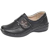 womens wide fit velcro trainers