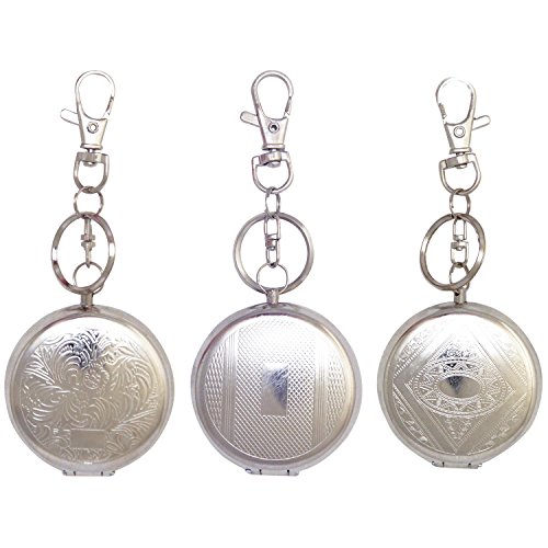 3x NASS Taschenaschenbecher mit Schlüsselring und Karabiner Taschenascher Schlüsselanhänger