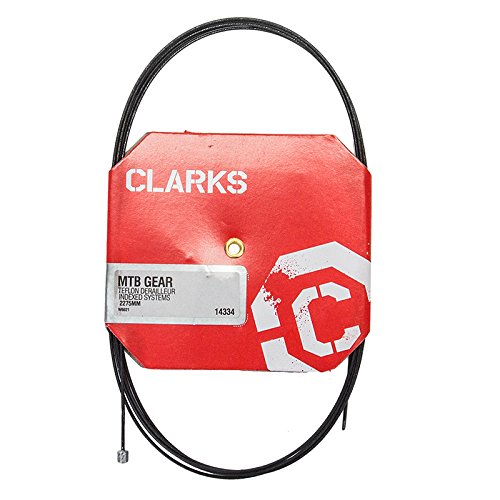 Clarks Câble de dérailleur en téflon Noir 227,5 cm