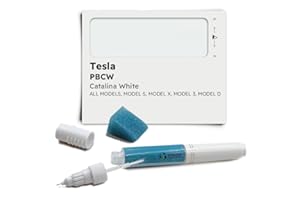 Genuine Colors Penna a vernice CATALINA WHITE PBCW compatibile/ricambio per Tesla Bianco