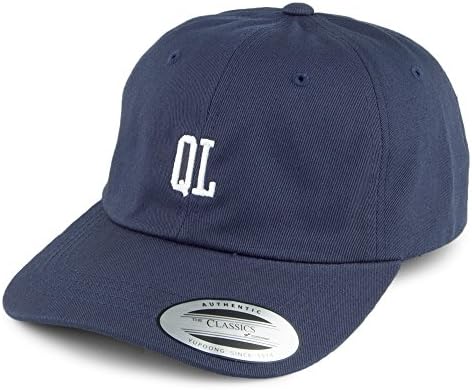 The Quiet Life Hats Micro QL Dad Baseball Cap - Navy Adjustable