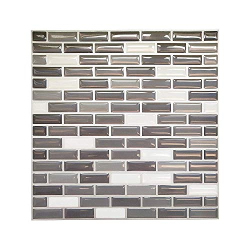Tile & Sticker 3D Gel Mosaic Effect Self-Adhesive Splashback Tile Sticky Wall Tile Sticker for Kitchen/Bathroom by Tile & Sticker