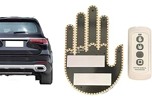 Fgbetcv LED-Mittelfinger-Schild, Daumen-Up-Down-Licht, Cooles Auto-Innenlicht,Cooles lustiges Autozubehör