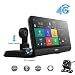 Produktbild ABBY AFENG 4G Auto DVR Backup-Kamera 7.84"Android 5.1 Touchscreen ADAS Remote Monitor Rückspiegel Monitor 1080P Dual Objektiv Wifi Dashcam GPS Navigationsfahrzeug Video Recorder