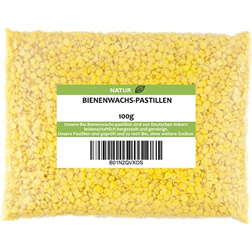 100% Reine Bienenwachs-pastillen Bio 100g - 200g - für Cremes und Kerzen - Original Entspannung-Shop