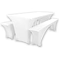 Granbest Bierzeltgarnitur-Set - Stretch Bezüge Für Picknicktische & Bänke