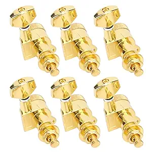 Guitar String Tuner Peg Set, Locking Function Guitar String Head Locking Guitar Tuner Peg for Beginner for Electric NH?XF(Set of six left buttons)