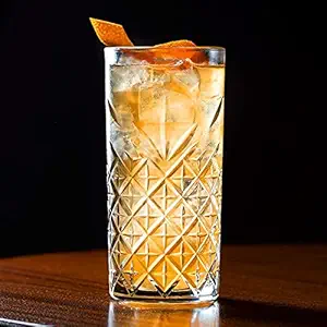 SYANKA Premium Water and Juice Glasses Set of 12 Transparent, 300ml, Crystal Stylish Highball Glasses for Drinking Water, Juice and Cocktails