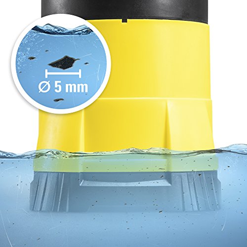 TROTEC TWP 4005 E Klarwasser Tauchpumpe flachsaugend, 400 Watt Leistung, bis zu 7.000 Liter Wasser (max. 7,5 m Tiefe), Fremdkörper bis 5 mm, Automatisches Ein- und Ausschalten dank des stufenlos einstellbaren Schwimmschalters - 5