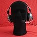 Foam Model Head, FEITONG Male Styrofoam Foam Flocking Head Model Wig Glasses Display Stand Black (1Pc, black)