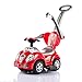 Push Power Ride-on KP0558W Baby Walker RIDE ON push along CUTE CAR 3in1 with Parent Handle 3 colour (KP0558WR RED)
