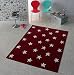 Produktbild Trend Teppich Stern Sterne Rot 140 x 200 cm TN-11 NEU