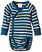 Polarn O. Pyret Baby-Boys Hounslow Striped Bodysuit, Blue (Seaport), 4-6 Months
