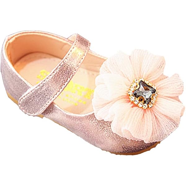 Sandales Fille Enfants été - Taille 20-27, Antidérapantes, Légères, Confortables, Style Loisir (simili Cuir) - 14