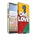 Produktbild Stuff4® Matte Harten Stoßfest Hülle/Case für LG G7 ThinQ/G710 / One Love Poster Muster/Rasta Reggae Kunst Kollektion