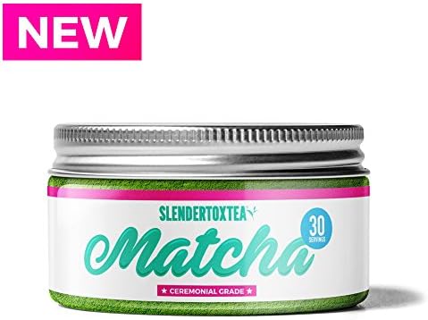 Slendertoxtea - Ceremonial Matcha Green Tea Powder 30g (Finest Grade Quality) includes FREE Recipe eBook!