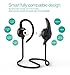 Produktbild elecfan Wireless Bluetooth 4.1 Headset Ear Hook Design HD Stereo Sport Kopfhörer Wireless Kabellose Freisprechen Headphones Sport Sweatproof Earphones Earbuds With Mic für iPhone 7 7 plus 6 6S SE Samsung Galaxy S8 S7 Edge S6 (Schwarz)