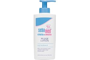 Sebamed Baby och barn vårdlotion med pantenol, 2-pack 2 x 200 ml, ger försiktigt näring åt känslig barns hud, även för torr h