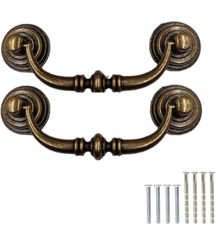Stuks Lade Handvatten Houten Meubelgrepen Vintage Keukenkast Handgrepen Houten Kast Boog Pulls Badkamer Slaapkamer Kast Handvatten Meubelbeslag(Hole Centers:128mm