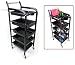 TekNoh 4S - Salon Storage Trolley - (High Gloss Black Finish) - Hairdresser Barber Hair Beauty Drawers Spa Cart