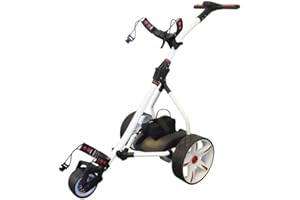 Prorider Electric Golf Trolley With 9 Speed Settings, Auto Distance Function, Powerful 200W Motor, Extra Grip Wheels, Easy To Assemble Complete with £130 Worth Of Accessories 18 AND 36 Hole Models