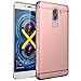 Produktbild Schutzhülle Honor 6X Hülle,3 in 1 Ultra-thin Full Body Anti-Scratch Shockproof Hard PC Case Cover with Electroplated Bumper Non-Slip Matt Skin für Huawei Honor 6X (2016) 5.5" (Rosengold)