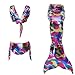 Produktbild Das Beste Mädchen Meerjungfrauen Bikini Kostüm Meerjungfrau Schwimmanzug Badeanzüge Tankini (120, Mehrfarbig1), 120, Farbe: Mehrfarbig1