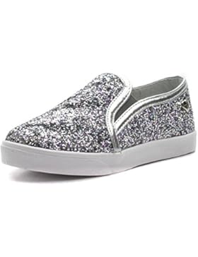 SMATT Step2wo Slipon Shoe for Girls in Silver Glitter Größe 36