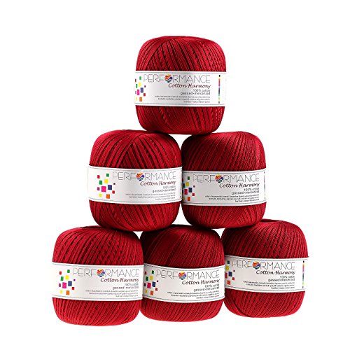Häkelgarn Cotton Harmony 100g #363 rot - 2