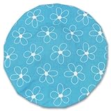 JODA Blue With White Flower Shower Cap