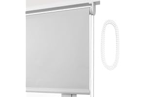 EB ESTORES BARATOS Estor Eclipse/Opaco Y TÉRMICO con Cadena de Repuesto: para Interior/Exterior/Medidas Ancho X AltoContactaremos para Ajuste sin Cargo Color: Perla. Medidas: 180cm x 160cm