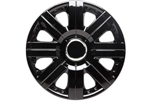 TOP TECH TopTech Torque 14 Inch Wheel Trim Set Gloss Black Set of 4 Hub Caps Covers