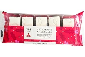 GENERIC M&S Iced Christmas Fruit Cake 240g - 5 Slices - in a Premier Life Store Box