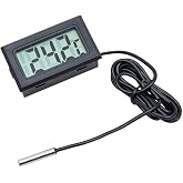 Lunatic 4522 Dijital Termometre Pilli -50 +110 Derece Arası LCD Ekranlı Problu Kullanım Tipi Su Ge&ccedil;irmez