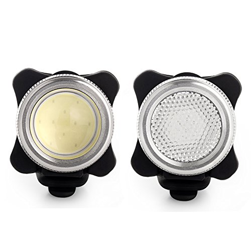 Agapo Luces LED para bicicleta recargable por USB conjunto de COB luces delantera y trasera para bicicleta