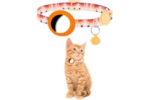 PF DOGGY PRENDRE SOIN DE LUI Collar Airtags para gatos PF Doggy para garantizar la seguridad y la vigilancia de tu compañia felino (naranja degradado, airtags no incluidos)