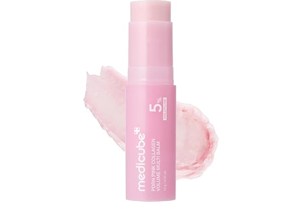 medicube PDRN Pink Collagen Volume Multi Balm Stick | PDRN yColágeno, Bálsamo Multiusos en Barra para Rostro, Ojos y Cuello, Efecto Voluminizador y Reafirmante, Cosmética Coreana
