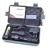 Lampe Torche Angelof Lampe Torche Tactique 5000 Lumens,Lampe De Poche à Led Rechargeable Camping Militaire Lampe éTanche