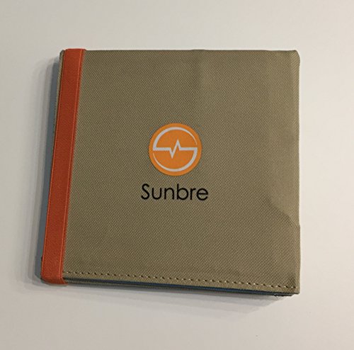 Sunbre - Caricatori Solari (12W Tascabile) Universale, il più Piccolo che Potete Trovare in Commercio 16X16 per Iphone, Samsung, Android