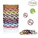 Produktbild Anti Moskito Armband,  Queta Leder Mückenschutz Armband Natürliche Wasserdichte Insektenschutz-Bänder, Sicher für Kinder Babys, Erwachsene, 12 Stück, Multicolors